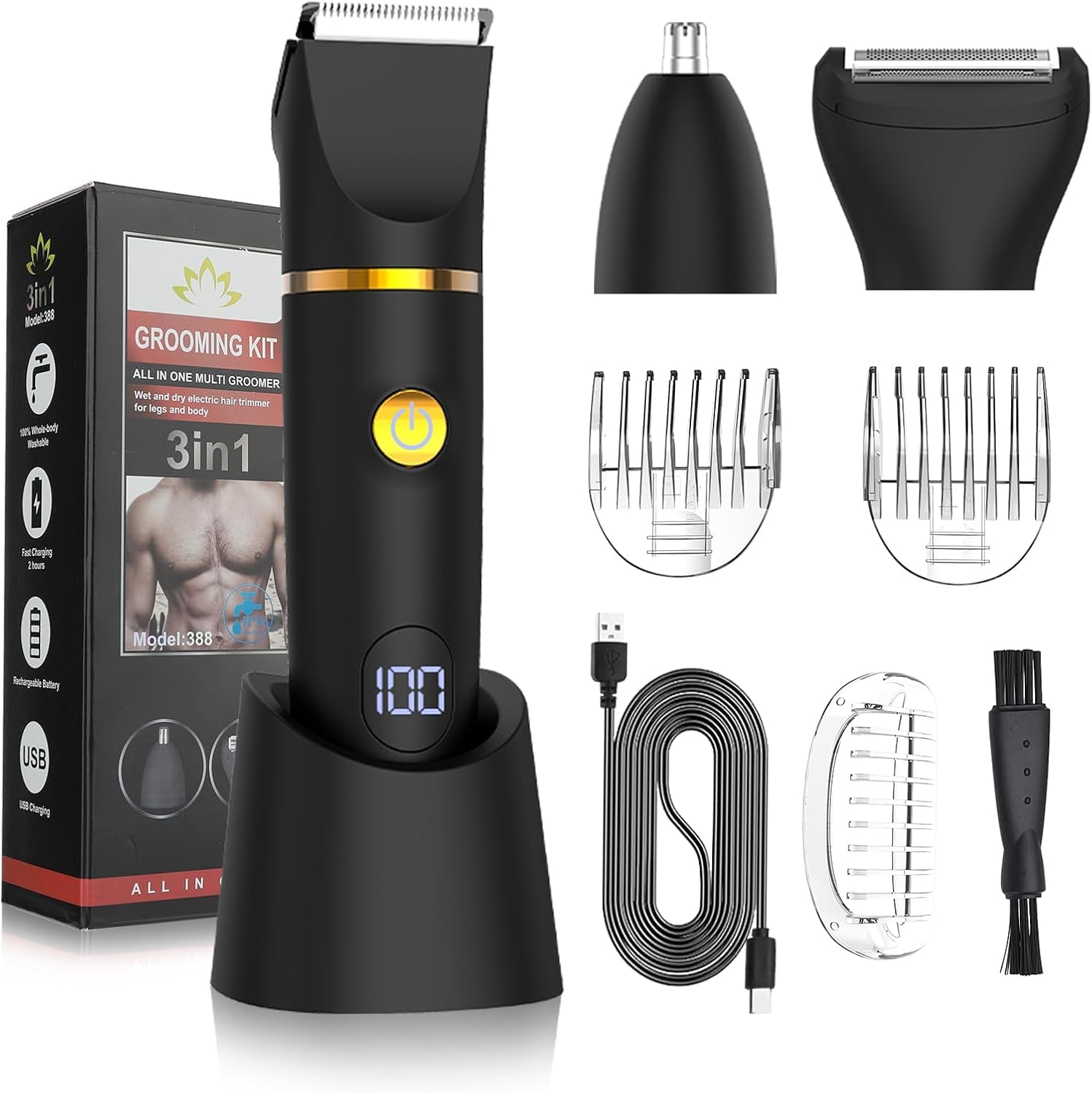 Men'S Grooming Nose Hair Trimmer - Tondeuse corporelle pour homme et femme,