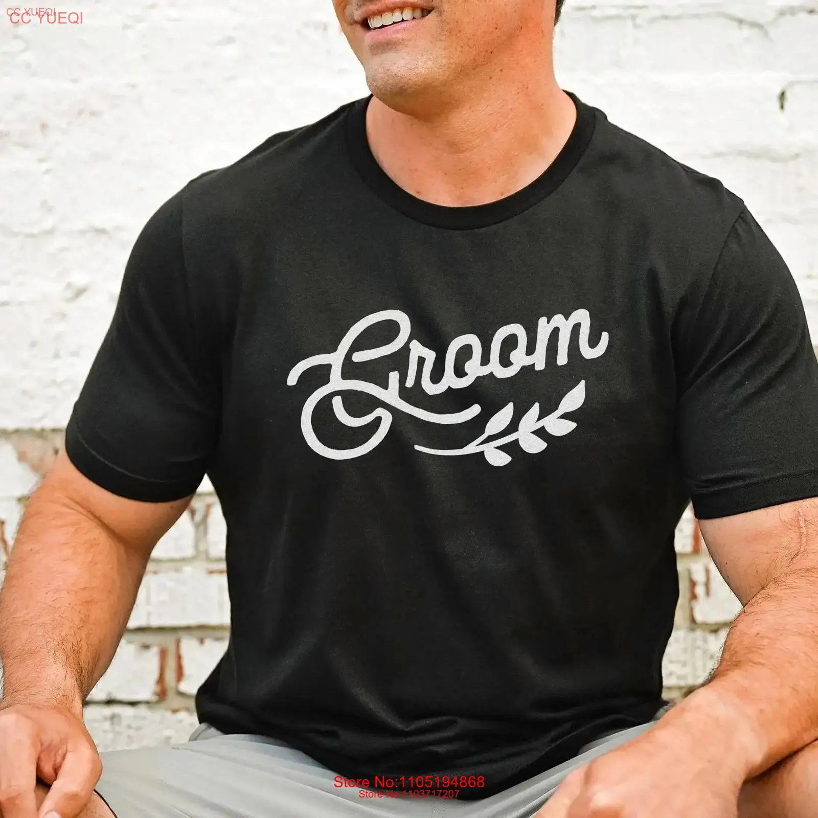 Men'S Groom - T-shirt de marié, grandes et hautes,