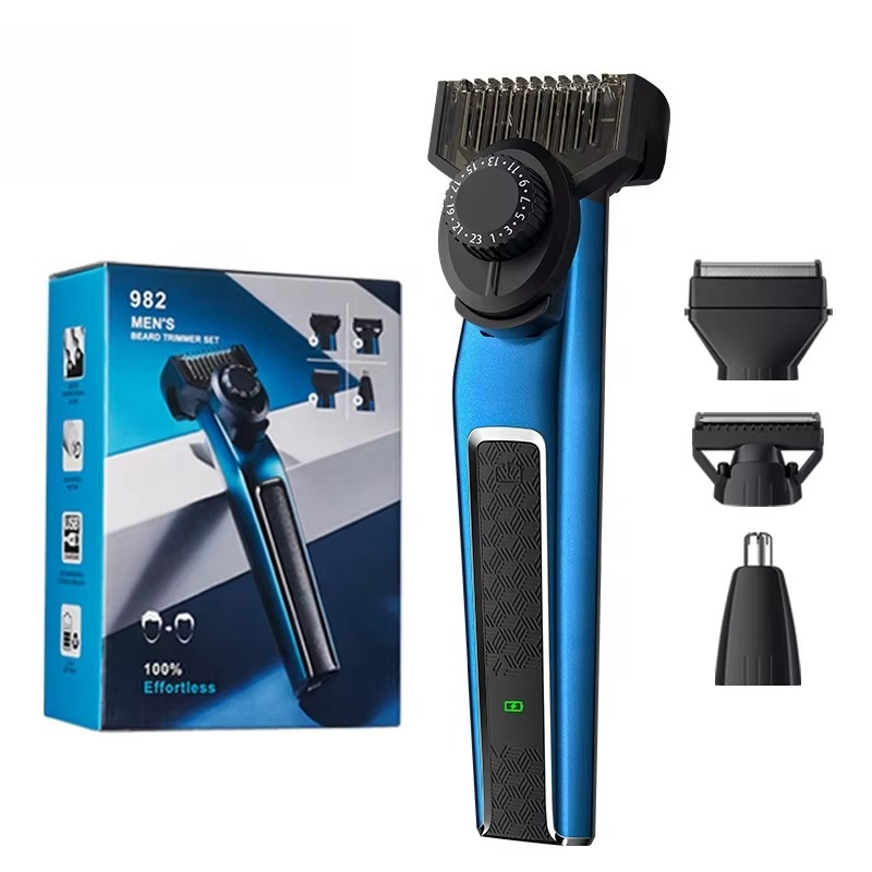 Men'S Grooming Nose Hair Trimmer - Kit de toilettage 4-en-1 rechargeable 982