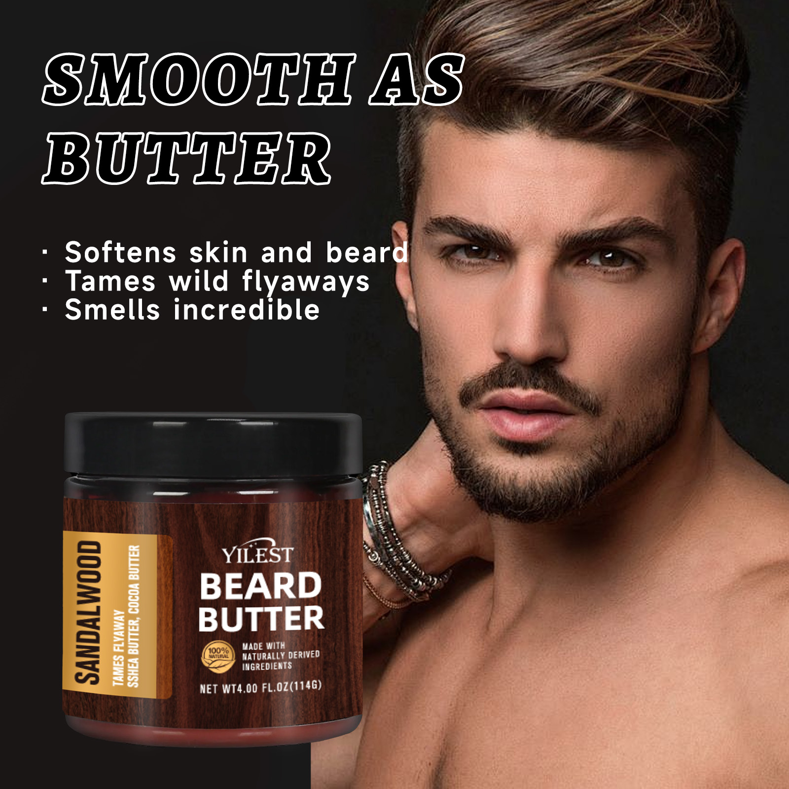 Beurre de barbe en bois de san - Aftershave Balm Mens avis et prix